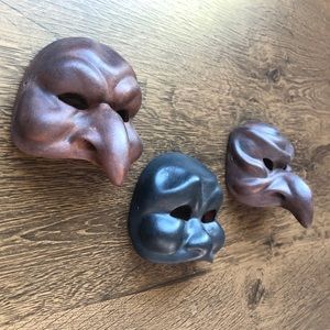 Venetian masks (small/terracotta)